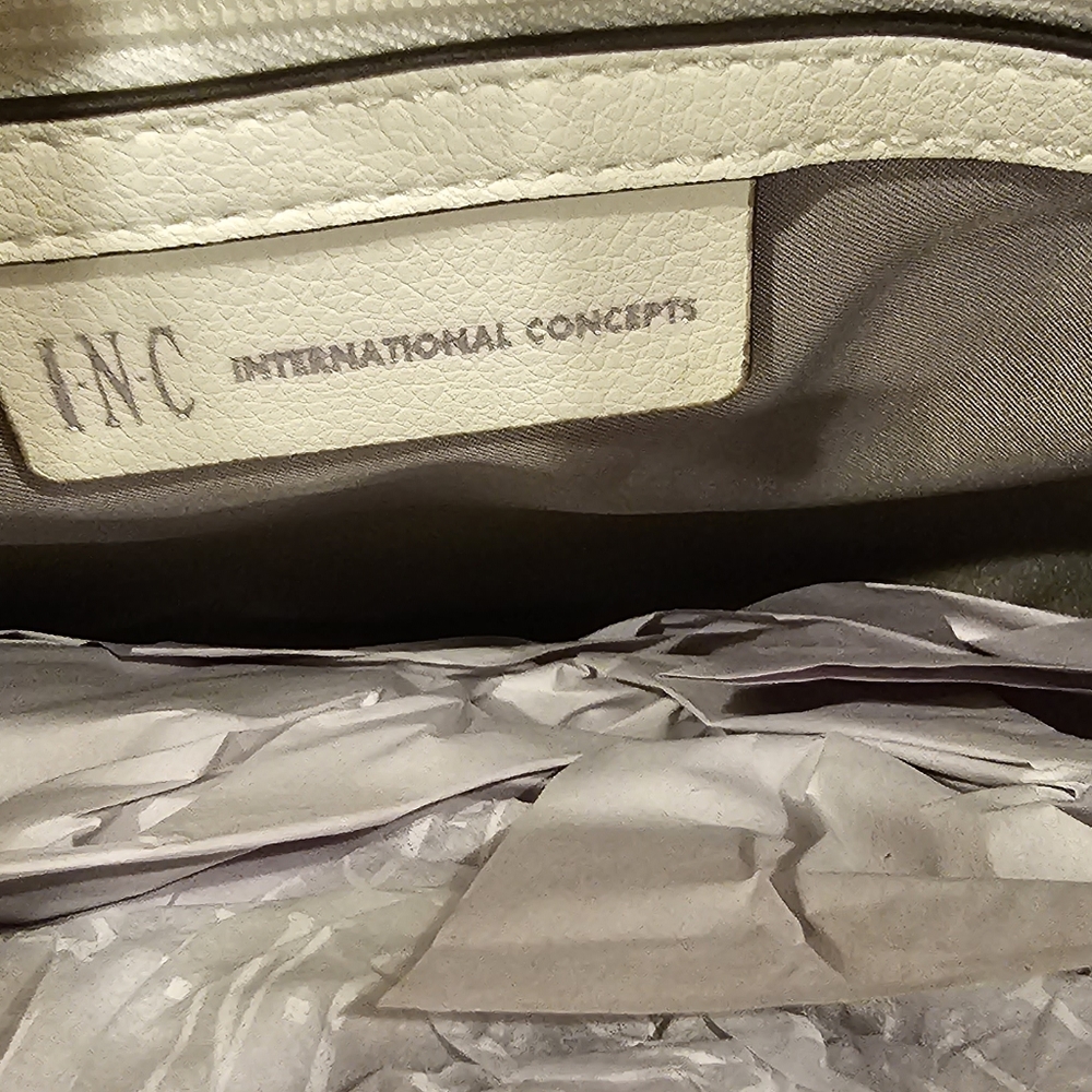 INC International Concepts Deliz Chain Shoulder Bag White NWT! - Picture 8 of 13
